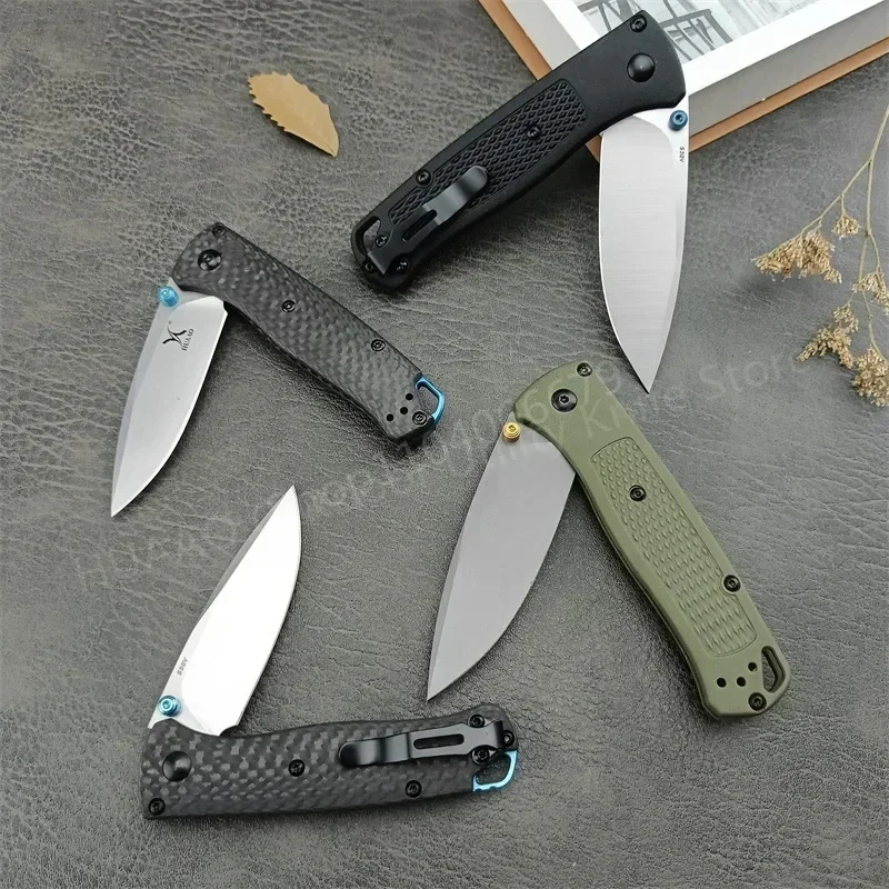 BM 535 533-3 EDC Folding Pocket Knife CPM-S30V Blade Nylon Fiber / Carbon Fiber Handle Outdoor Camping Hiking Tools Gift