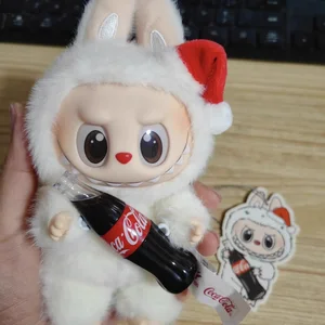 Yeni orijinal lububu orijinal, canavarlar ve coca-cola serisi anahtar halka kolye labubu bir anahtarlık, noel hediyesi çocuk oyuncakları kutusu gizem En çok satılan 12 coca-cola anahtarlık-no. 11