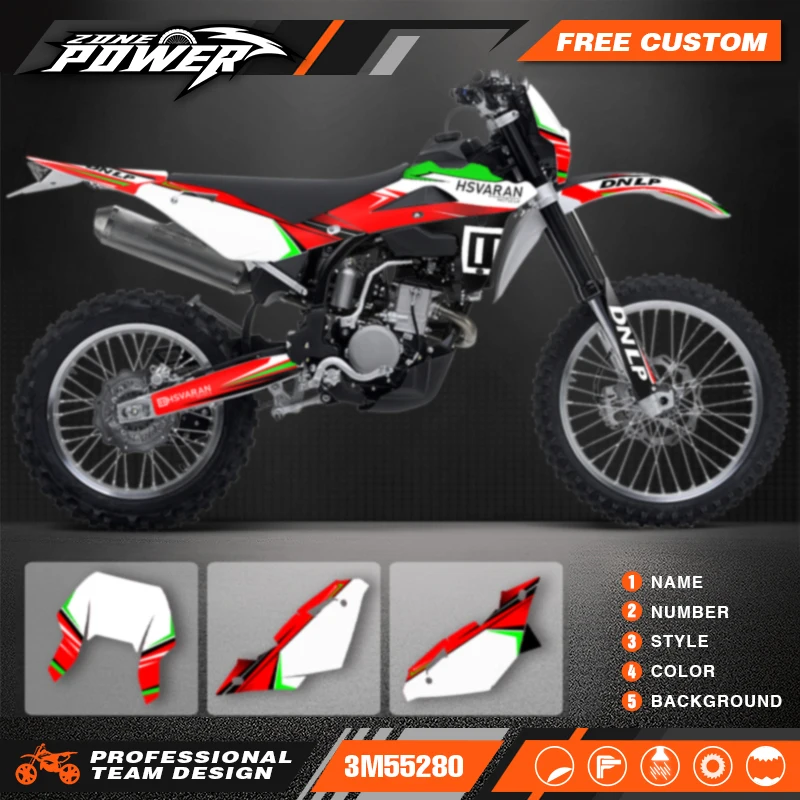 

Powerzone For Husqvarna 2008 2009 2010 2011 2012 2013 FE TE 250 Custom Graphics Decals Motorcycle Stickers Kits