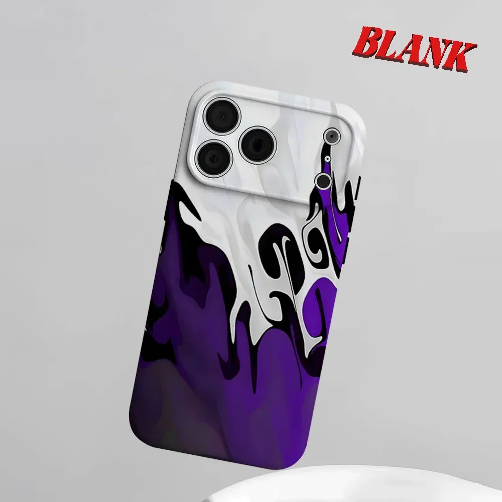 

Purple Black Marble 2-in-1 Phone Case For iPhone 17 16 15 14 13 Pro Max Air 16e INS Flower Hard PC Bumper Cover Coque