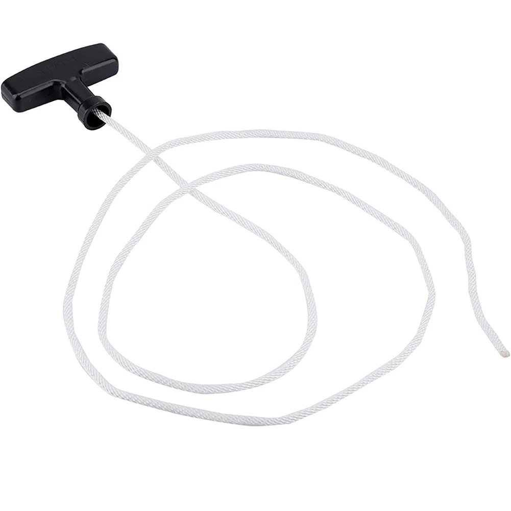 4mm Starter Pull Cord Rope with Pull Handle Start Cord Line Cord Universal Replacement Start Pull Cord  Mower Accessories