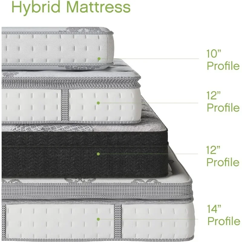 Kaltes Gel Memory Foam und Spring Hybrid europäische Pillow-Top-Matratze Schlafzimmer möbel Wohn möbel Matratzen