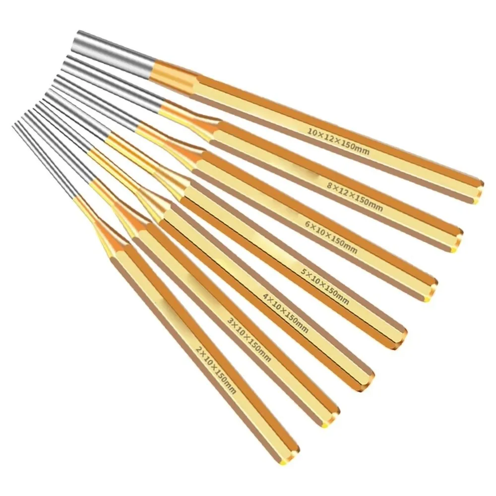 1pcs 2/3/4/5/6/8/10mm Brass Punch 150mm Remover Roll Pin PunchTool Heavy Duty Chisel For Machinery Maintenance Cone Punch