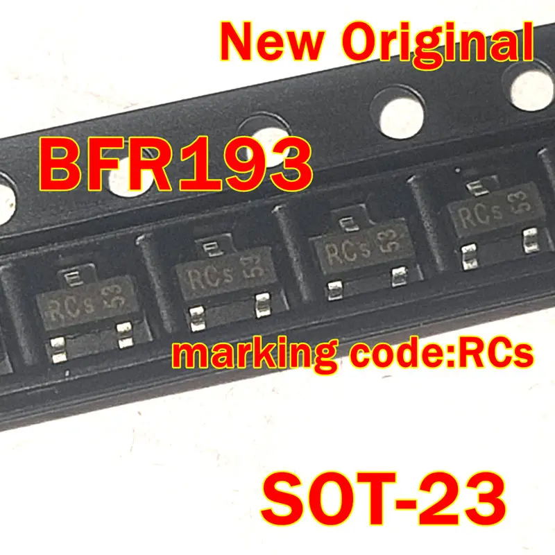 10Pcs to 1000Pcs Bfr193E6327 Bfr193 Sot-23 New Original Marking Code:Rcs Npn Bipolar Rf Transistor