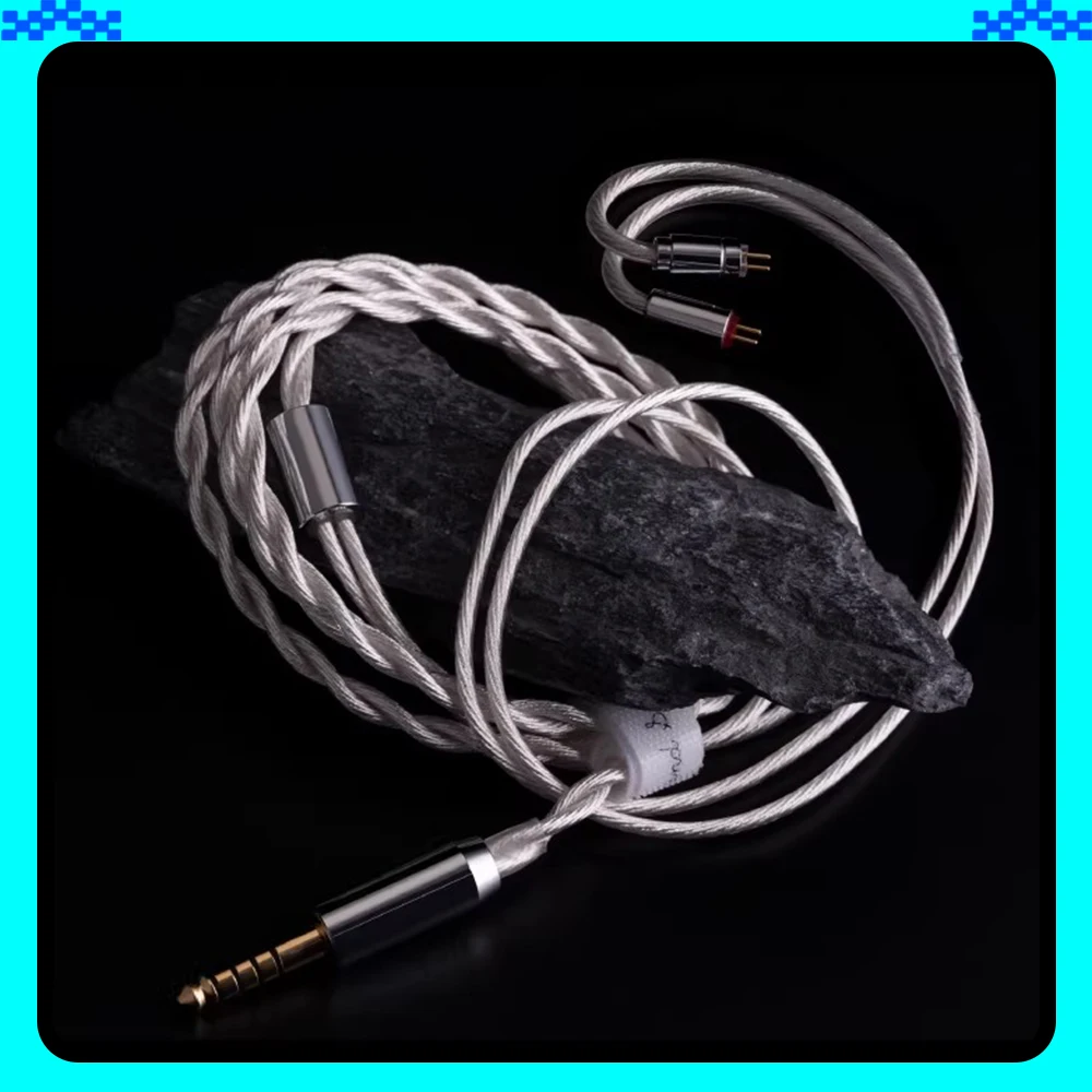 SIMGOT LC5 Headphone Cable 0.78 Dual Needle Interchangeable Upgrade Cable 4.4mm/3.5mm High Purity 6N Single Crystal