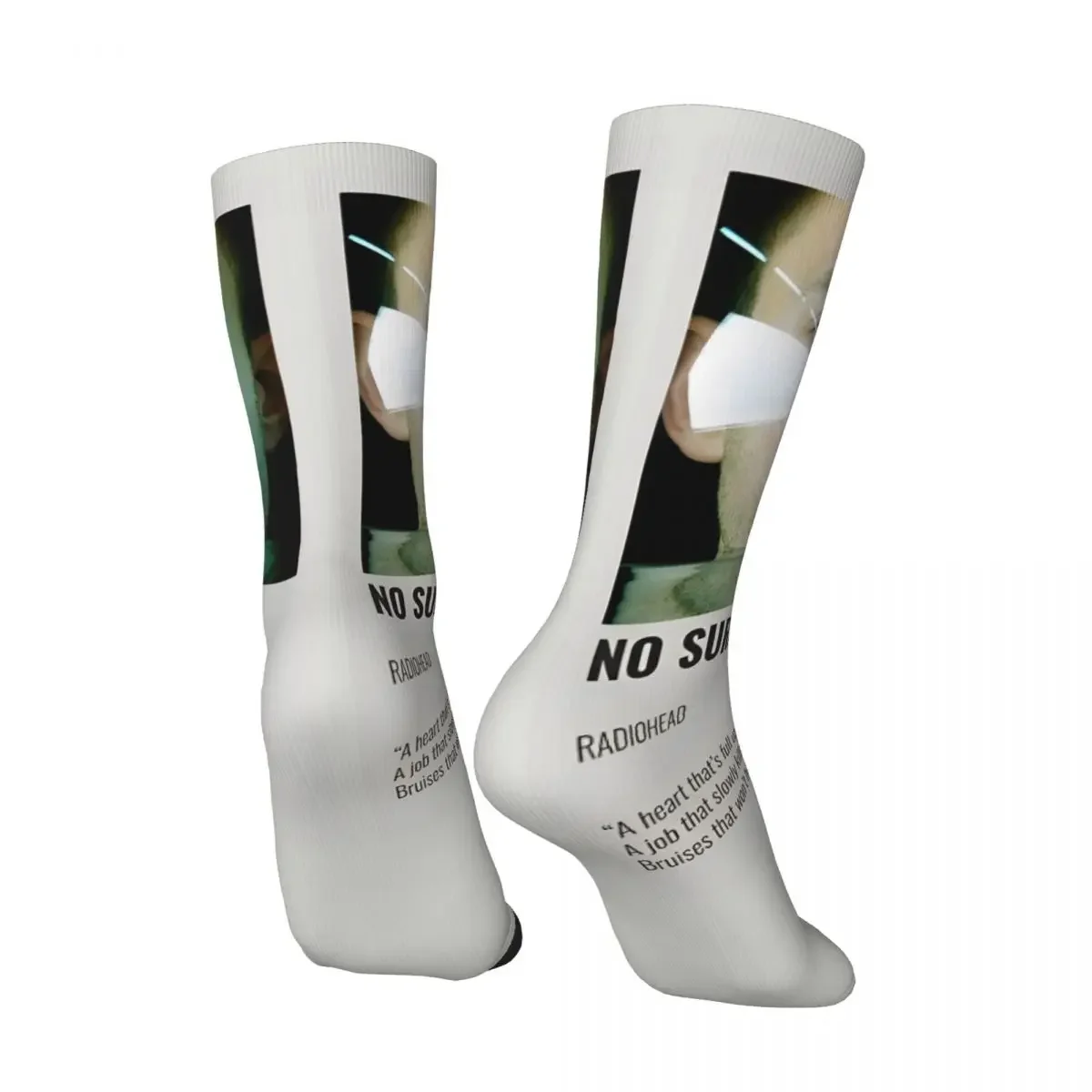 Calcetines de Radiohead para hombre, medias divertidas y cómodas, calcetines antisudor para correr con gráfico, otoño