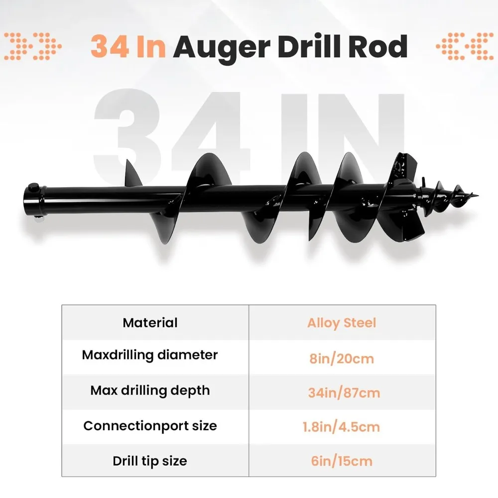 مثقاب للحفارة الصغيرة، مثقاب اوجير للحفارة الهيدروليكية شديدة التحمل، ملحقات حفارة صغيرة عالمية للحفر وP