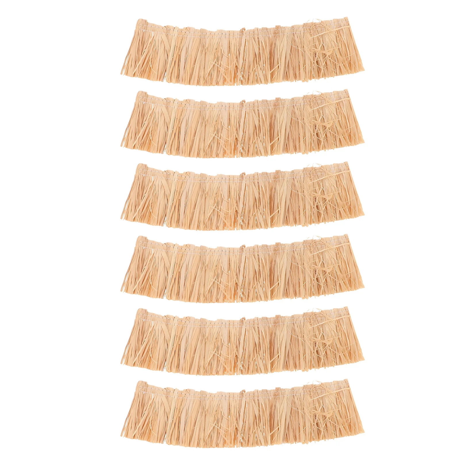 6 قطع ديكور من العشب الاصطناعي لتسقيف الحرف اليدوية، نموذج DIY لبيت الدمى #3