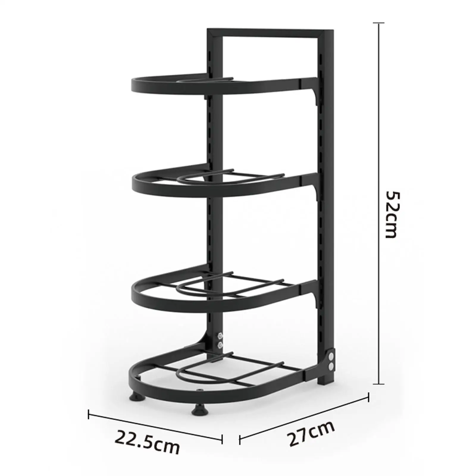 منظم أواني ومقالي لرف المقلاة لحامل أواني الطبخ المنظم #6