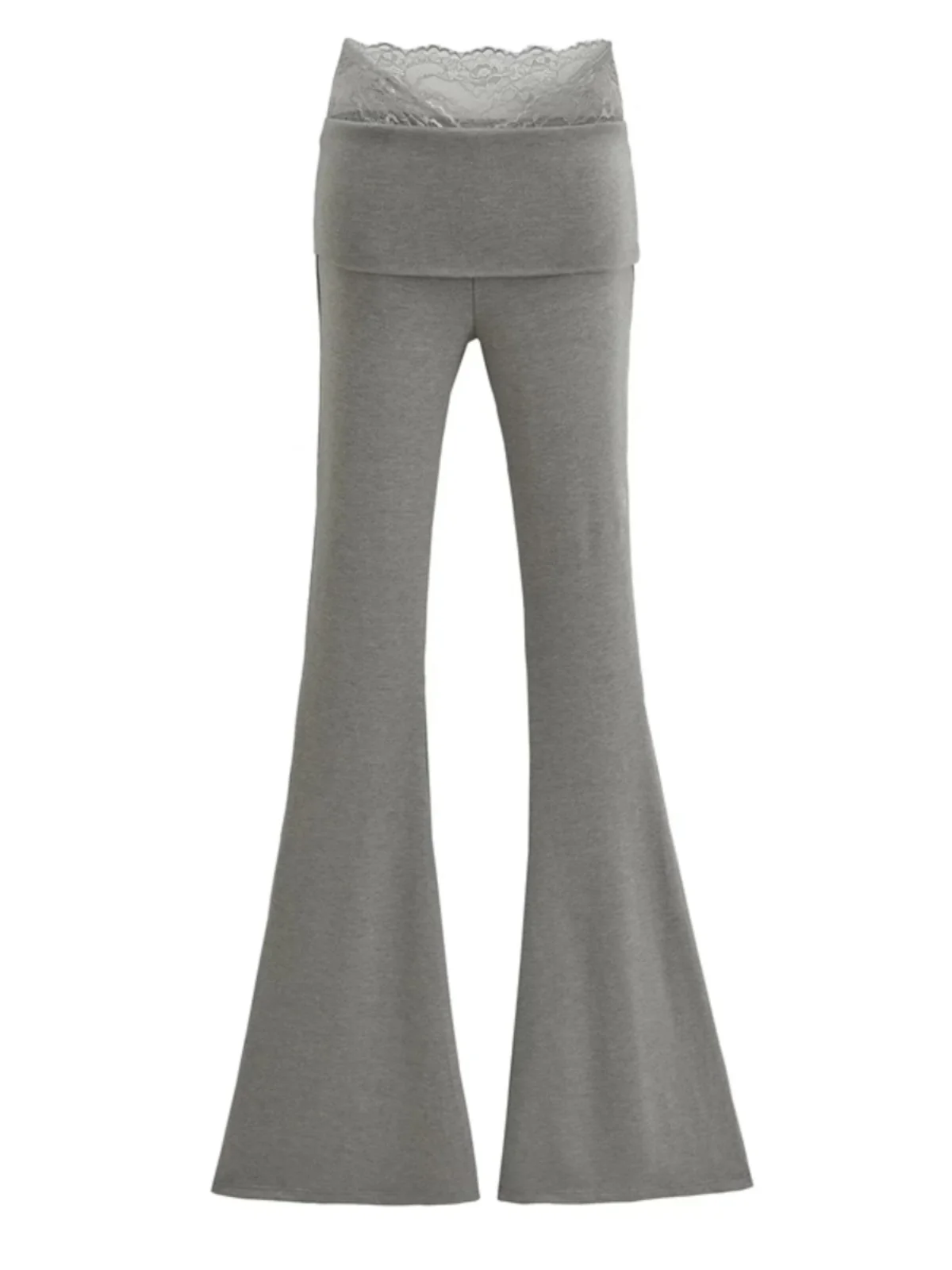 مثير عالية الخصر محبوك سراويل تقليدية المرأة مطاطا الربط جرس بوت الأمريكية الساخنة فتاة الدانتيل تقليم تأثير التخسيس