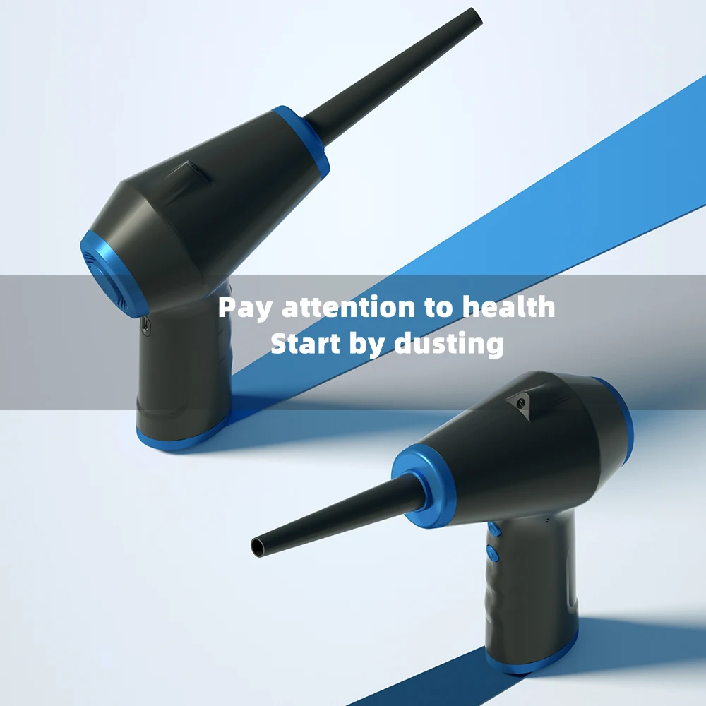 Cordless Air Duster Portable Keyboard Cleaner 10000mAH Large Capacity Compressed Air Gale Cleaner Dust Blower for Car Computer