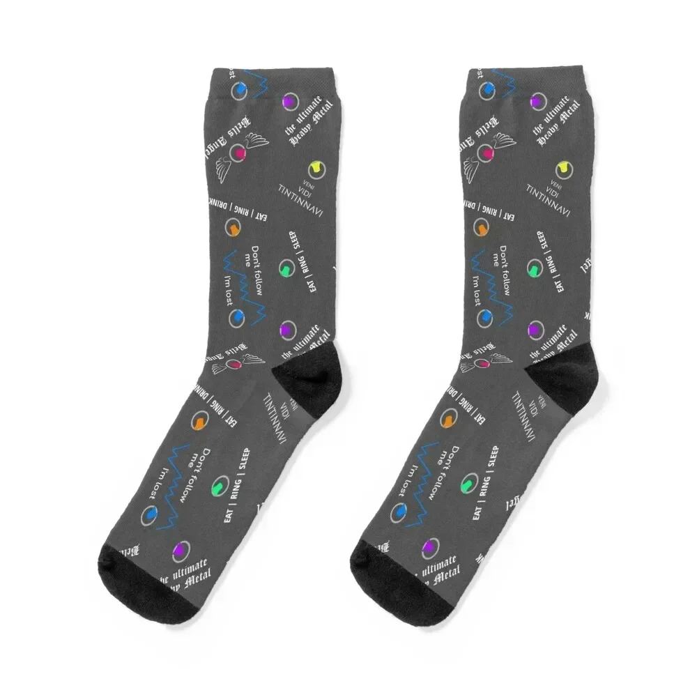

Bell Ringing - SLOGANS Socks moving stockings golf anti slip football halloween Men Socks Luxury Brand Women's