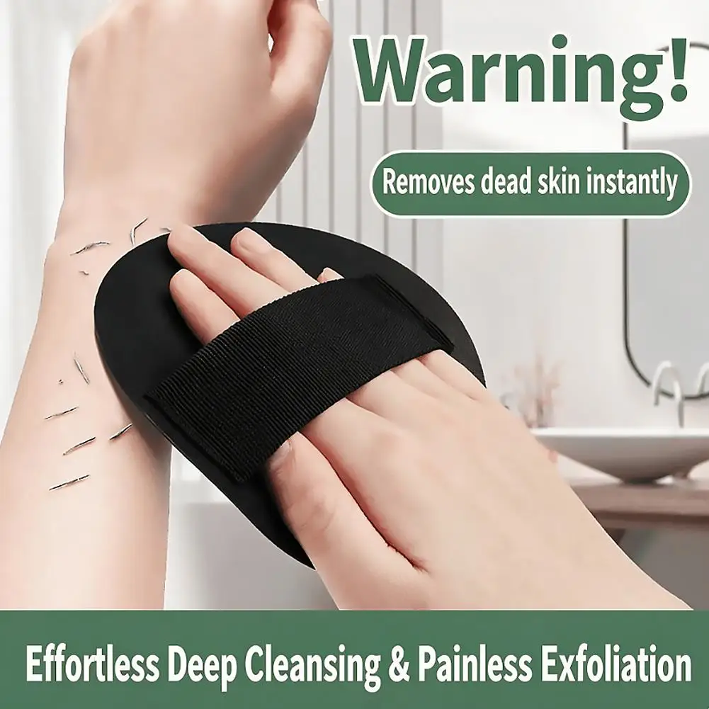 Round Bath Gloves Black Strong Exfoliating Brush Wear-resistant Labor-saving Exfoliating Bath Towel Household