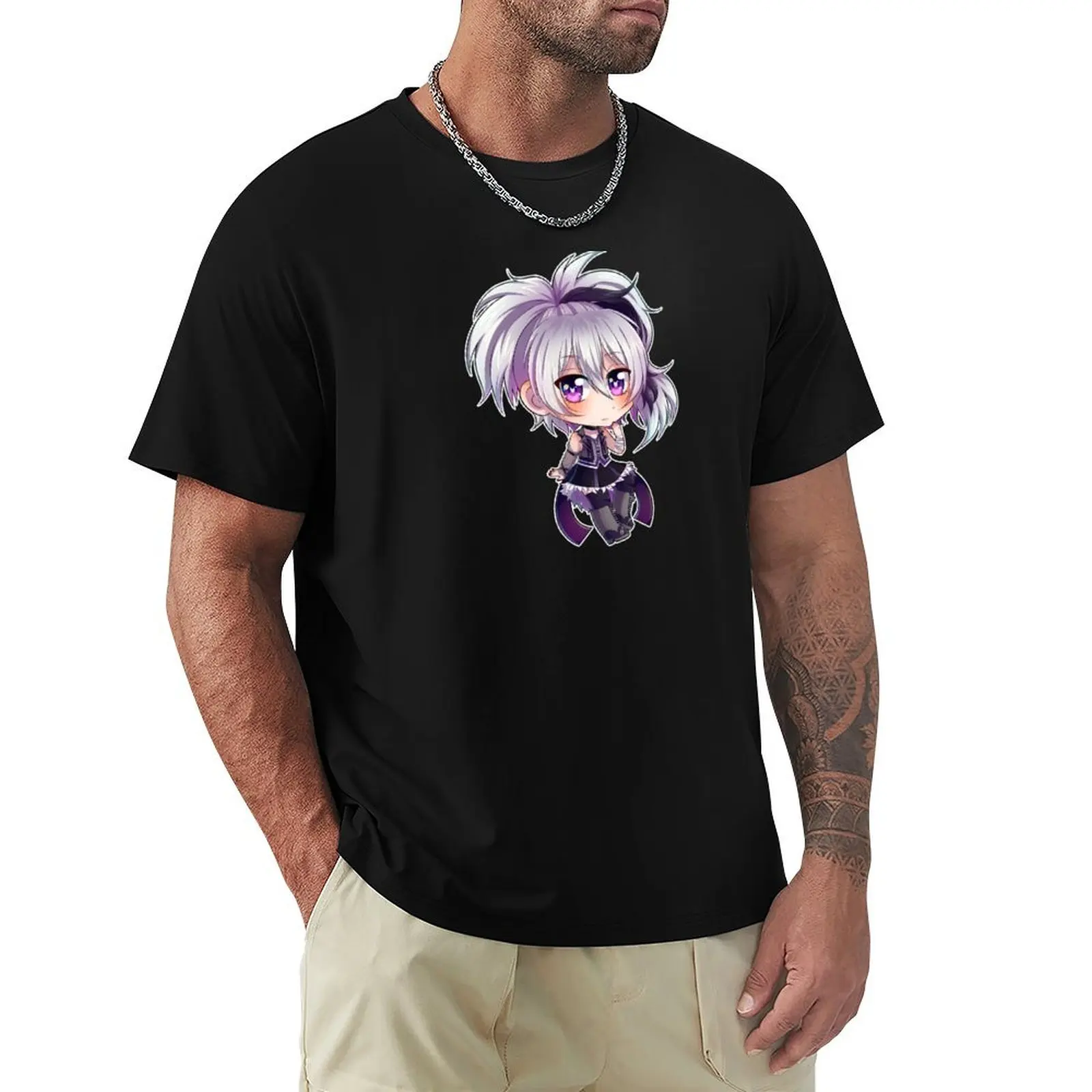 Vocaloid V Flower chibi v3 T-Shirt man t shirts for men T-Shirt