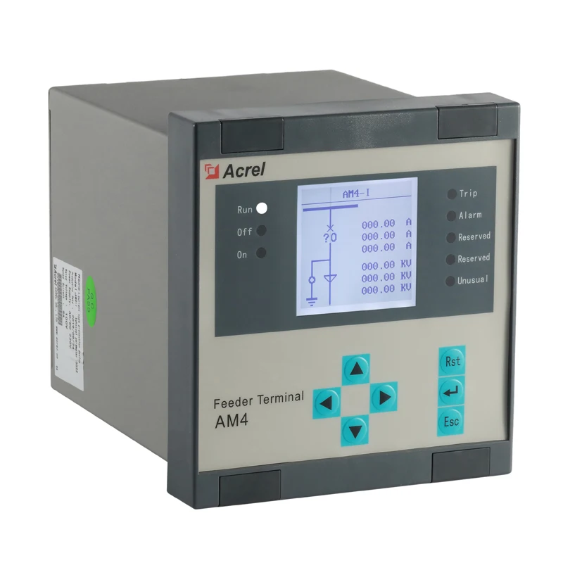 

Acrel AM4 35kv and below voltage protection relay/earth fault protection on low voltage side ring cabinet protection relay