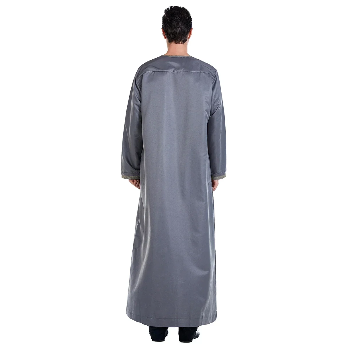 Eid Ramadan Jubba Thobe Abito musulmano Uomo Robe Dubai Abaya Turchia Caftano Islam Abbigliamento Daffah Dishdasha Djellaba Preghiera Jalabiya