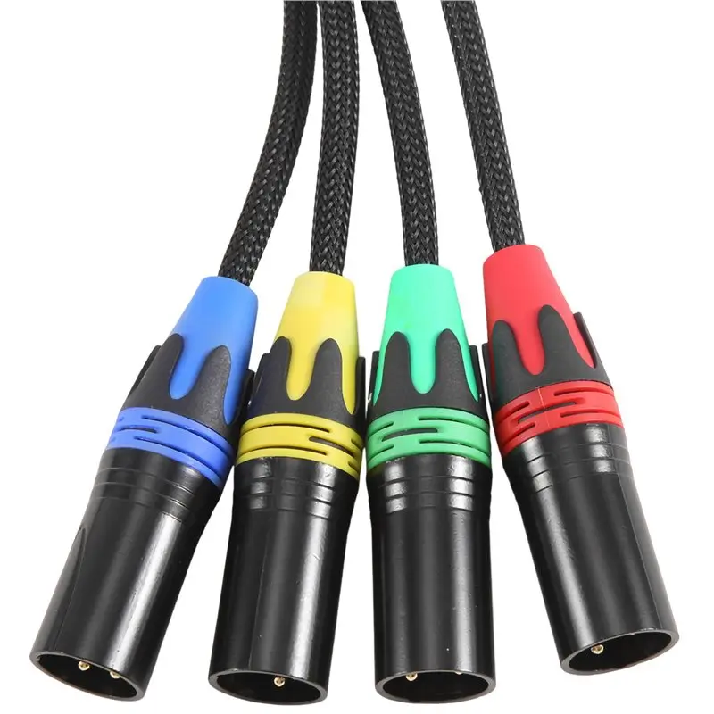 A46U 2X XLR 4-Channel 3-Pin Multi Network Stage And Studio Connection, XLR Male And Female Cable Stage Audio RJ45(NE8F-S4M)