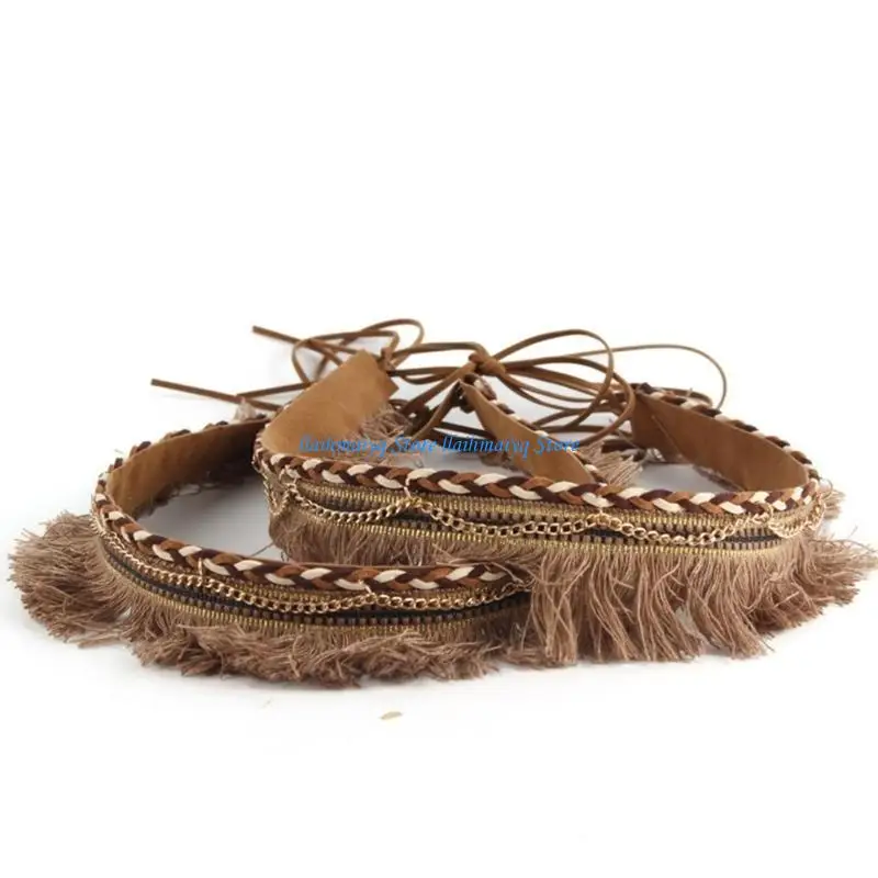 

573B Adjustable Length Hat Rope for Cowboy Hat Weaving Hat Outdoor Hat Multiple Functional Decorative Hat Strap for Adult