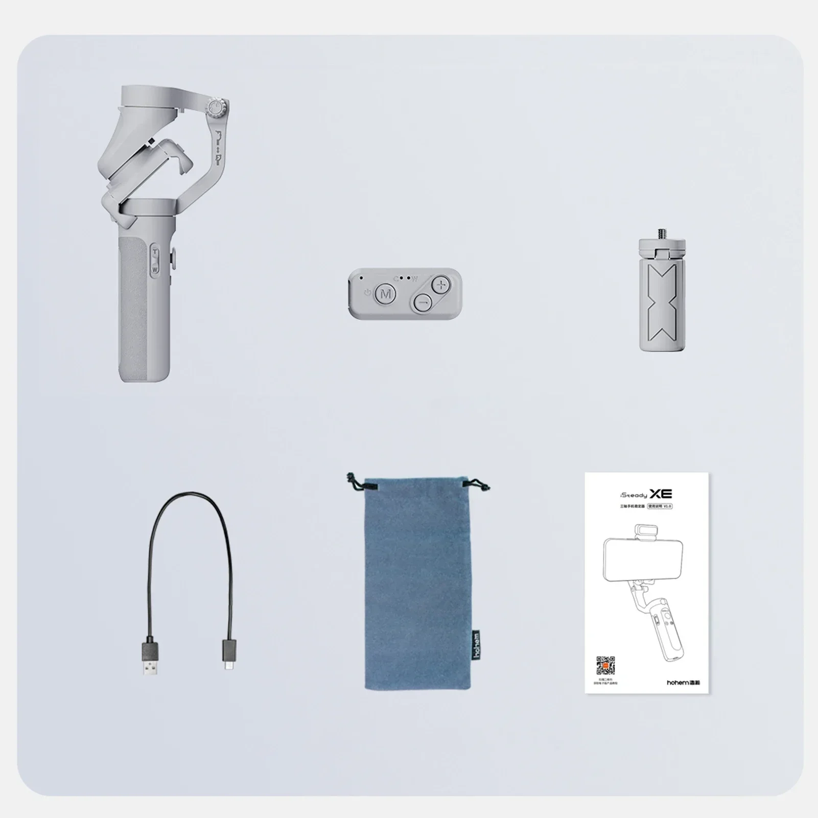 ISteady XE 3-Achsen Smartphone Gimbal Stabilisator Tragbares Telefon Vlog Gimbal Anti-Shake für IPhone 14/13/12/11 Android Phone Geschenk