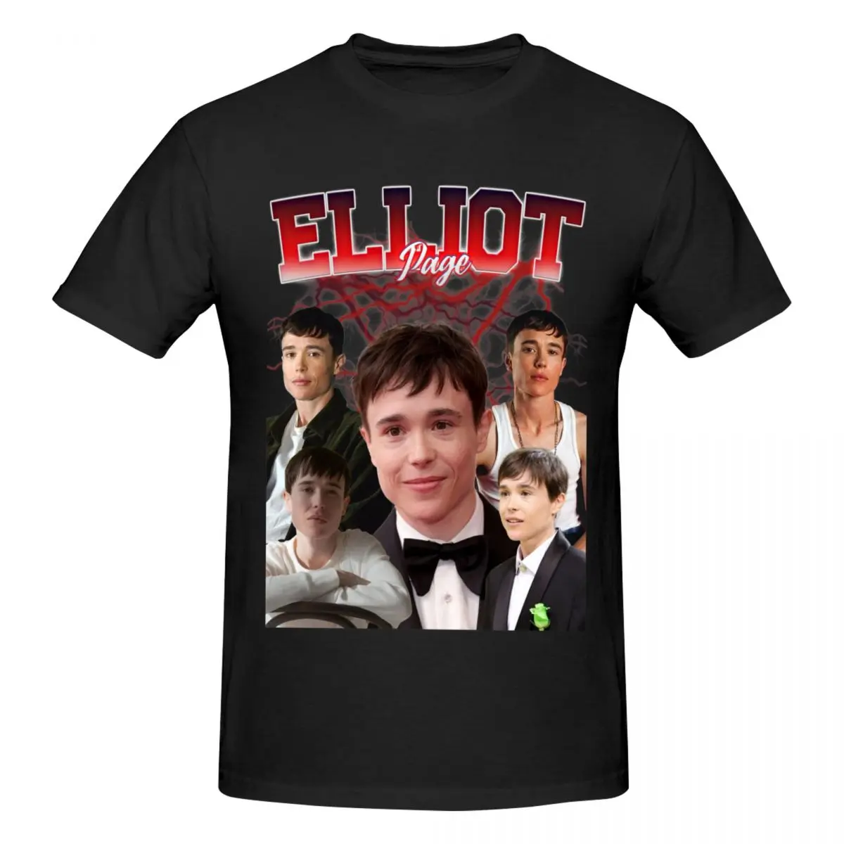Elliot Page Awesome T Shirts Graphic Y2K Summer Customized Men Women Tshirt Tops
