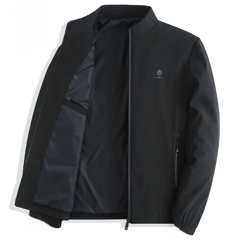 

Мужская повседневная куртка Rn, весна-осень 2024, новая модель, стильная одежда для мужчин среднего возраста, с воротником-стойкой, размер M...