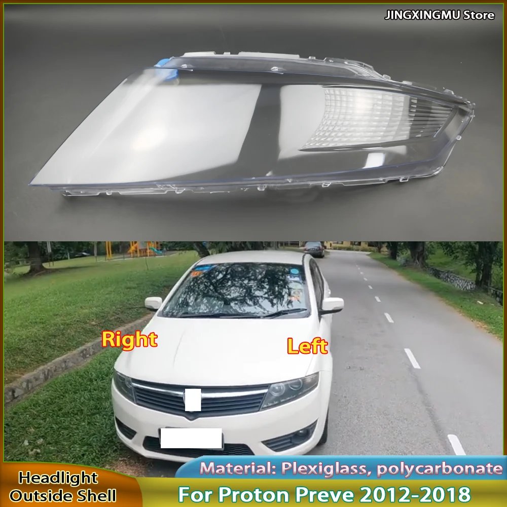 

Headlight Shell For Proton Preve 2012 2013 2014 2015 2016 2017 2018 Headlamp Cover Lens Transparent Lampshade