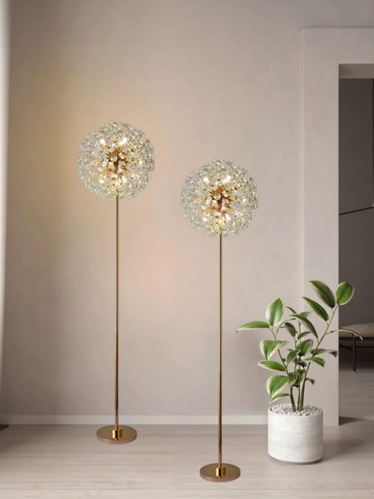 

Design sense Living room sofa floor lamp Simple modern exhibition hall decoration bedroom Nordic luxury bedside vertical lamp