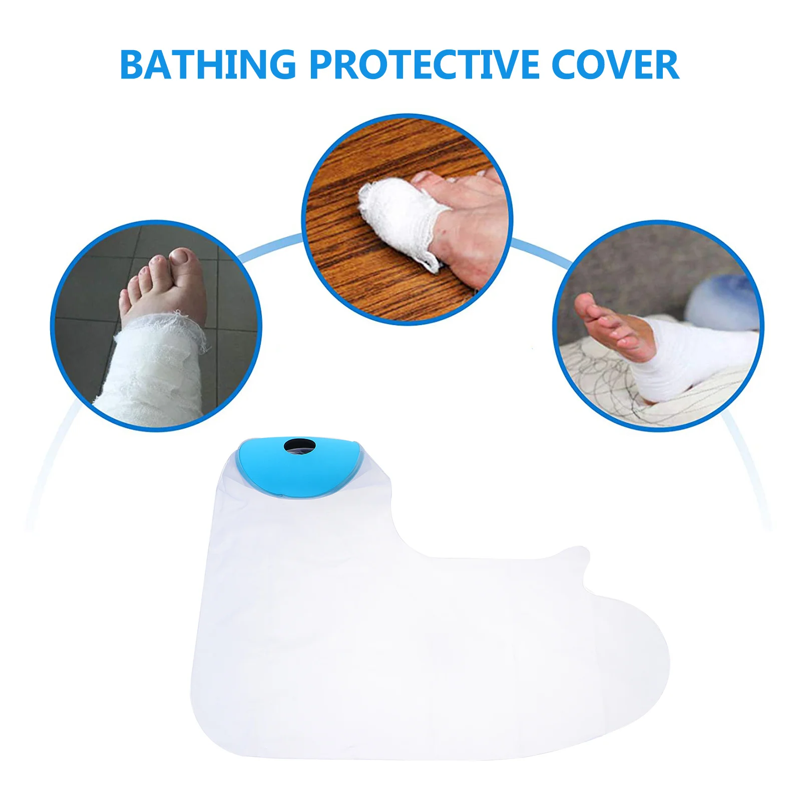 

1 pc Waterproof Hands Cast Cover Reusable Protective Sleeve For Injured Hands Durable Pvc Limb Cover Easy On Off Assorted Color