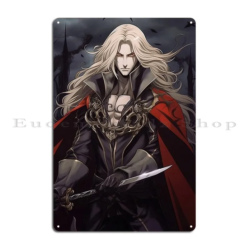 Alucard The Vampire Metal Sign Retro Customized Personalized Garage Retro Tin Sign Poster