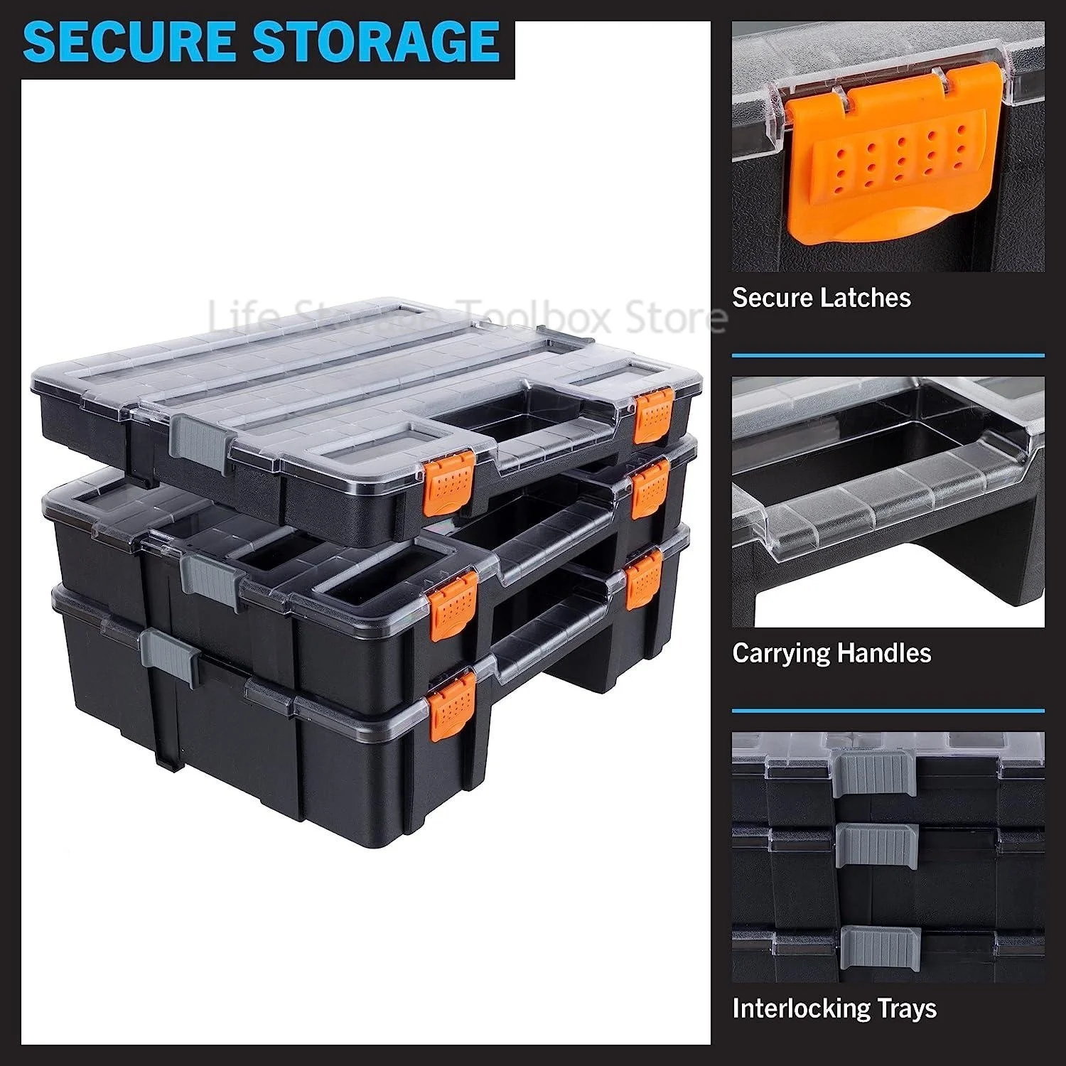 Hardware Toolbox Stacked Tool Box Plastic Tool Box Screw Storage Box Fishing Tackle Box Multifunctional Tool Storage Box