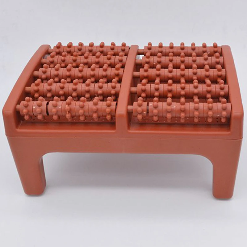 A68P-Foot Massager Foot Acupuncture Point Massage Cushion Plastic Wooden Roller Foot Massager A Foot Stool