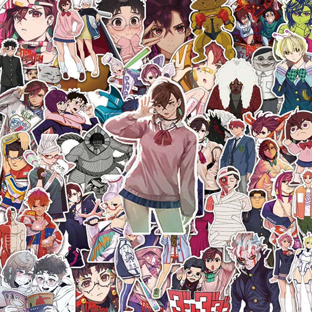 10/30/50 Stück Japanische Anime DANDADAN Aufkleber Momo Ayase Okarun Cartoon-Sticker für Gepäck, Notizbuch, Handy, Coole Dekoration