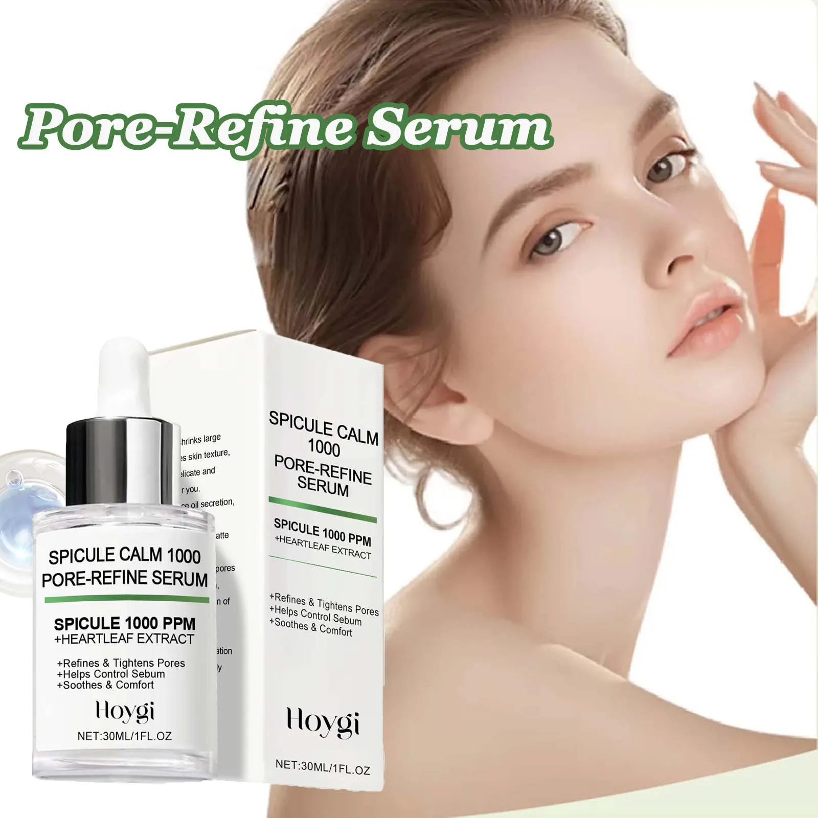 

Pore-Refine Serum Firming Hydrating Oil Control Brightening Pore Minimizer for Smooth Glowing Skin Nourishing Facial Essence 30m