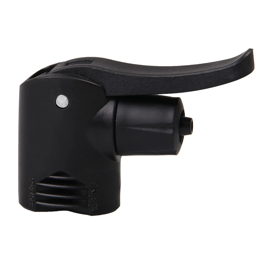 

2pc Tire Inflator Connector French American Type Compatible Most Inflators Durable Material Bike Riding Air Pump Adaptor Black