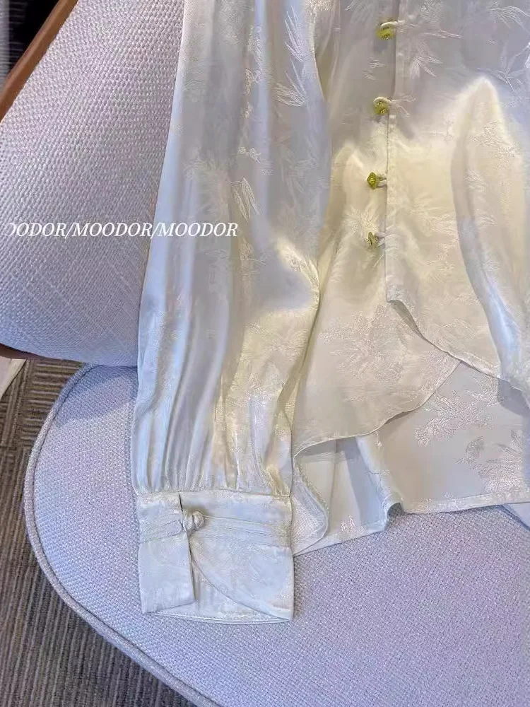 Ropa de línea de danza folclórica china con cuello levantado, traje clásico para mujer, bordado de Jazz, Tops de fiesta para escenario de competición para adultos