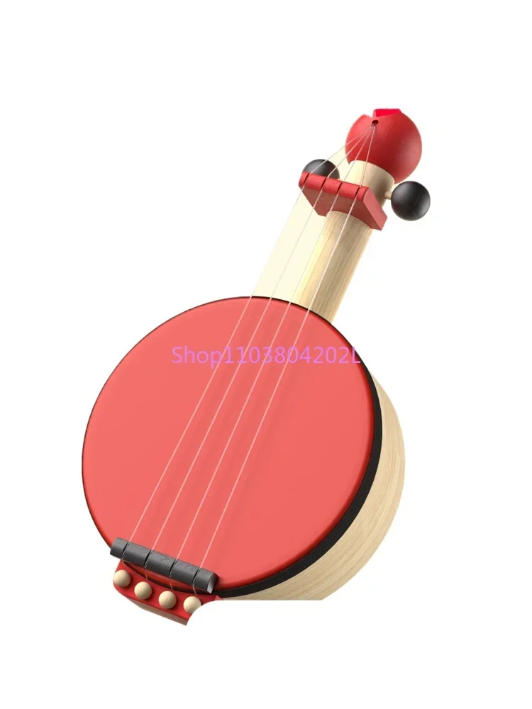 Plantoys Wooden Music Enlightenment Banjo Children's Early Education Musical Instrument Toys 1-3 Years Old Gift 6411