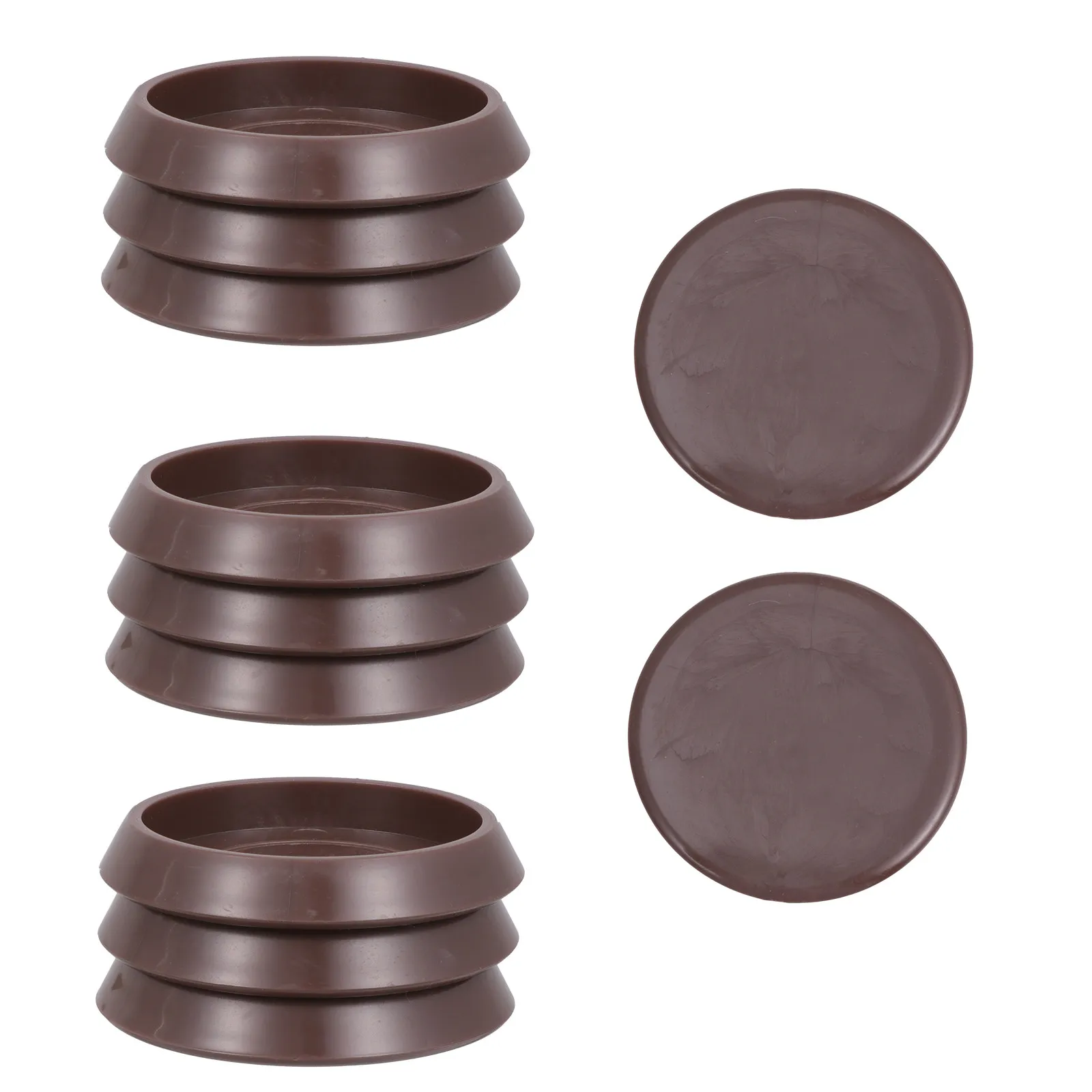 10Pcs Premium Caster Cups Furniture Grippers Floor Protectors for Chairs Tables Sofas Beds Prevent Scratches Indentations