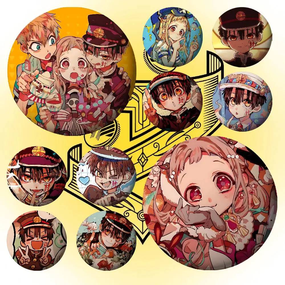 Toilet-Bound Hanako-kun Badges Tinplate Soft Button Pin Brooch Metal Badge Custom Jewelry Accessories Hat Bag Lapel