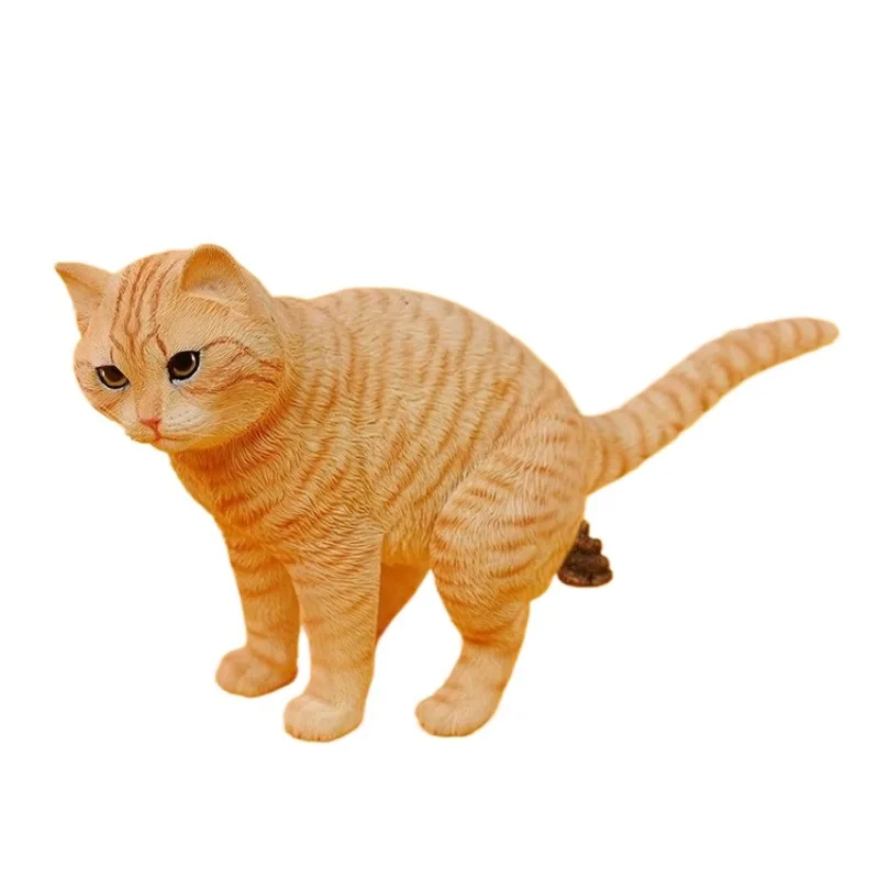 

Shit blue and white cat rebellious cat beauty short beaver flower simulation model tide play car ornament figure