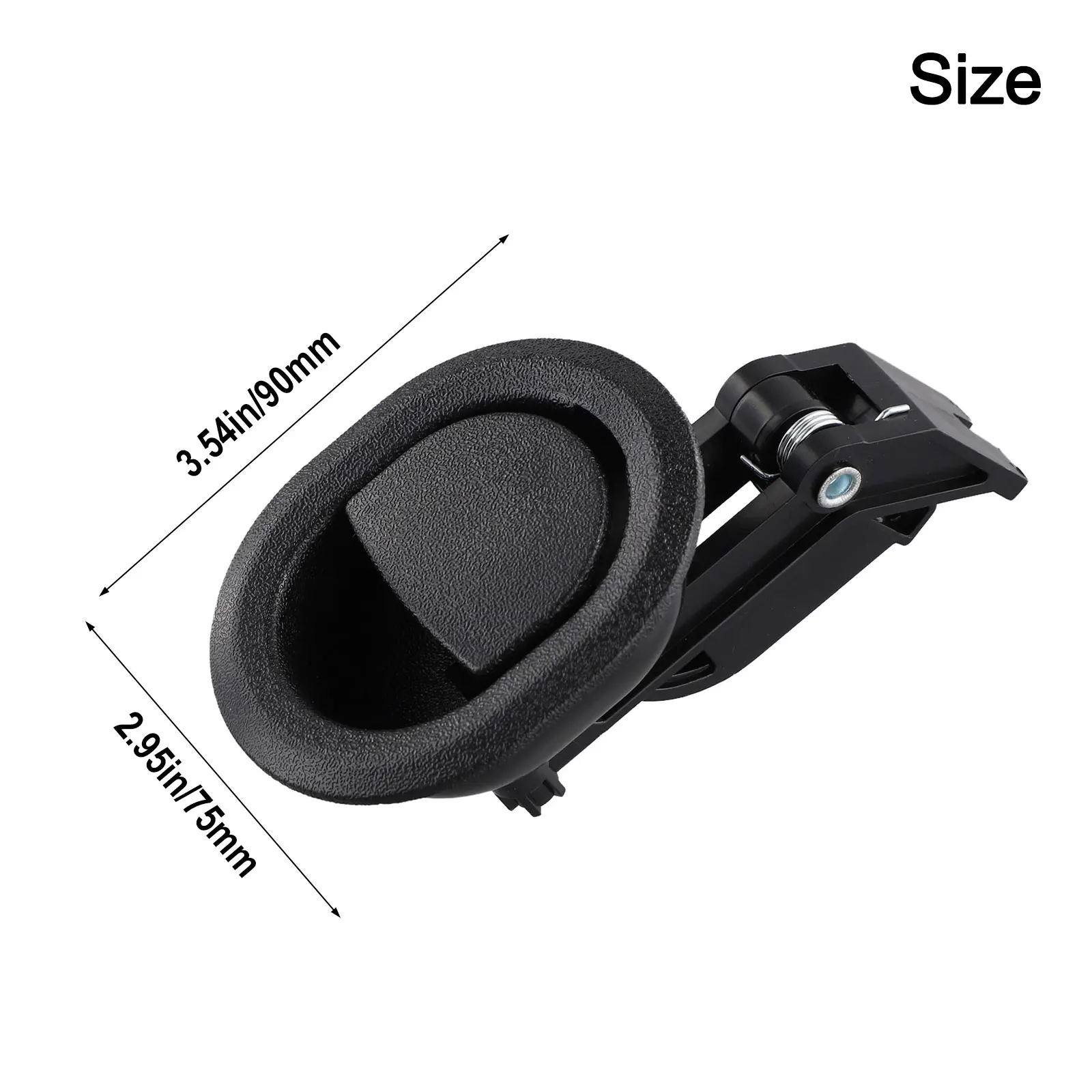 Small Oval Style Recliner Pull Handle ABS Material Black Color 11cm/4 33'' 6 8cm/2 68'' 5 5cm/2 17'' 3 5cm/1 38