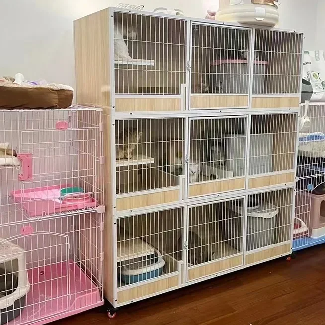 Cat Cage Breeding Solid Wood Super Large Space Indoor Two Floor Three Floor Isolation