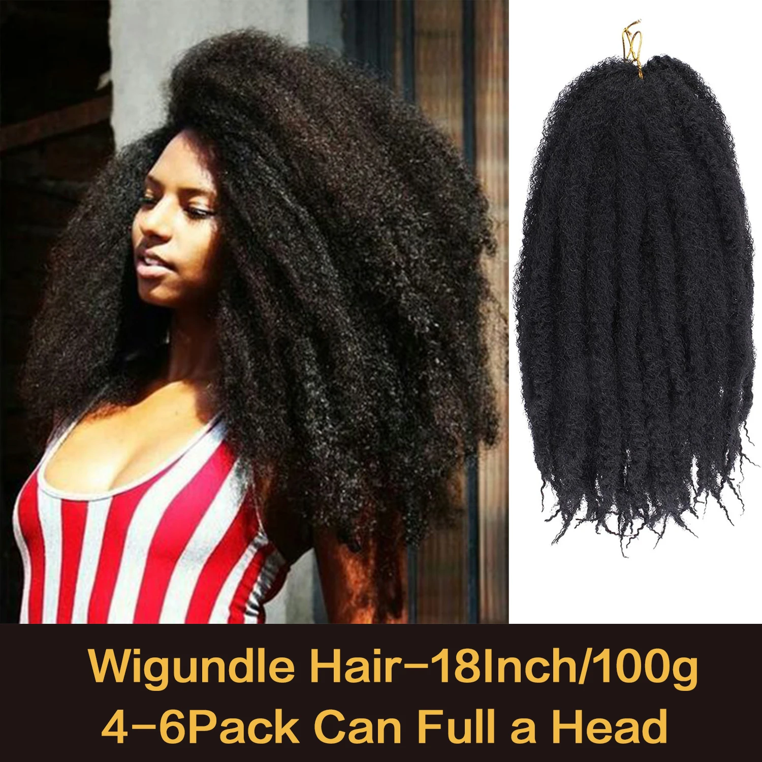 

Wigundle Marley Hair For Braids Afro Kinky Marley Braid Hair Synthetic Bob Marley Ombre Braiding Hair Extensions Easy Braid