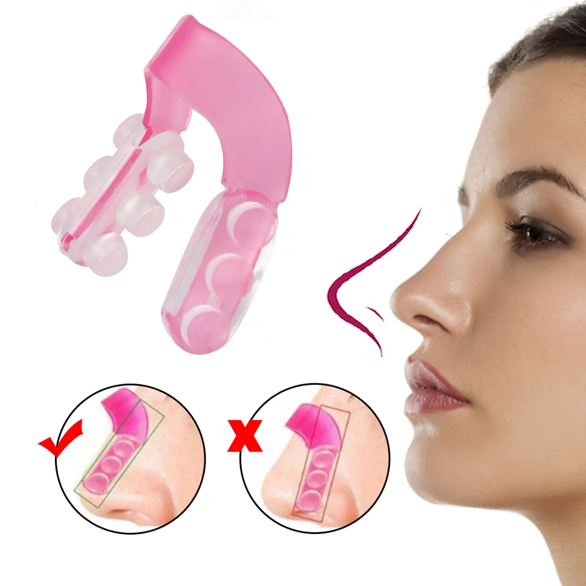 1Set Nase Clips Kunststoff Nase Lift Corrector Langlebige Form Begradigen Brücke Nasenkorrektur Nasen Gerät Gesicht Schönheit