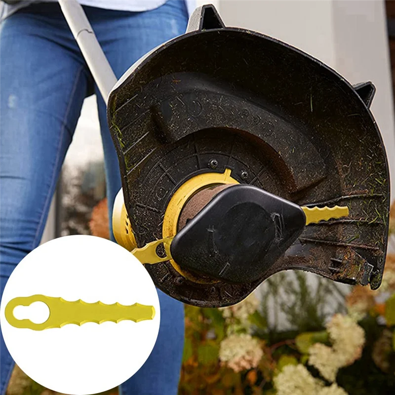 20 قطعة جزازة العشب استبدال شفرات جزازة العشب البلاستيكية شفرات جزازة العشب البلاستيكية للعديد من المناسبات