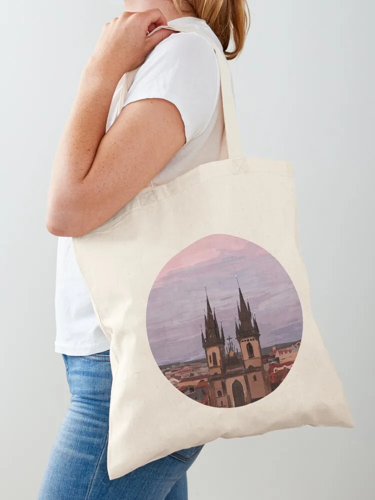 

Prague Tote Bag shopper bag women canvas tote bag university shoping university shopper
