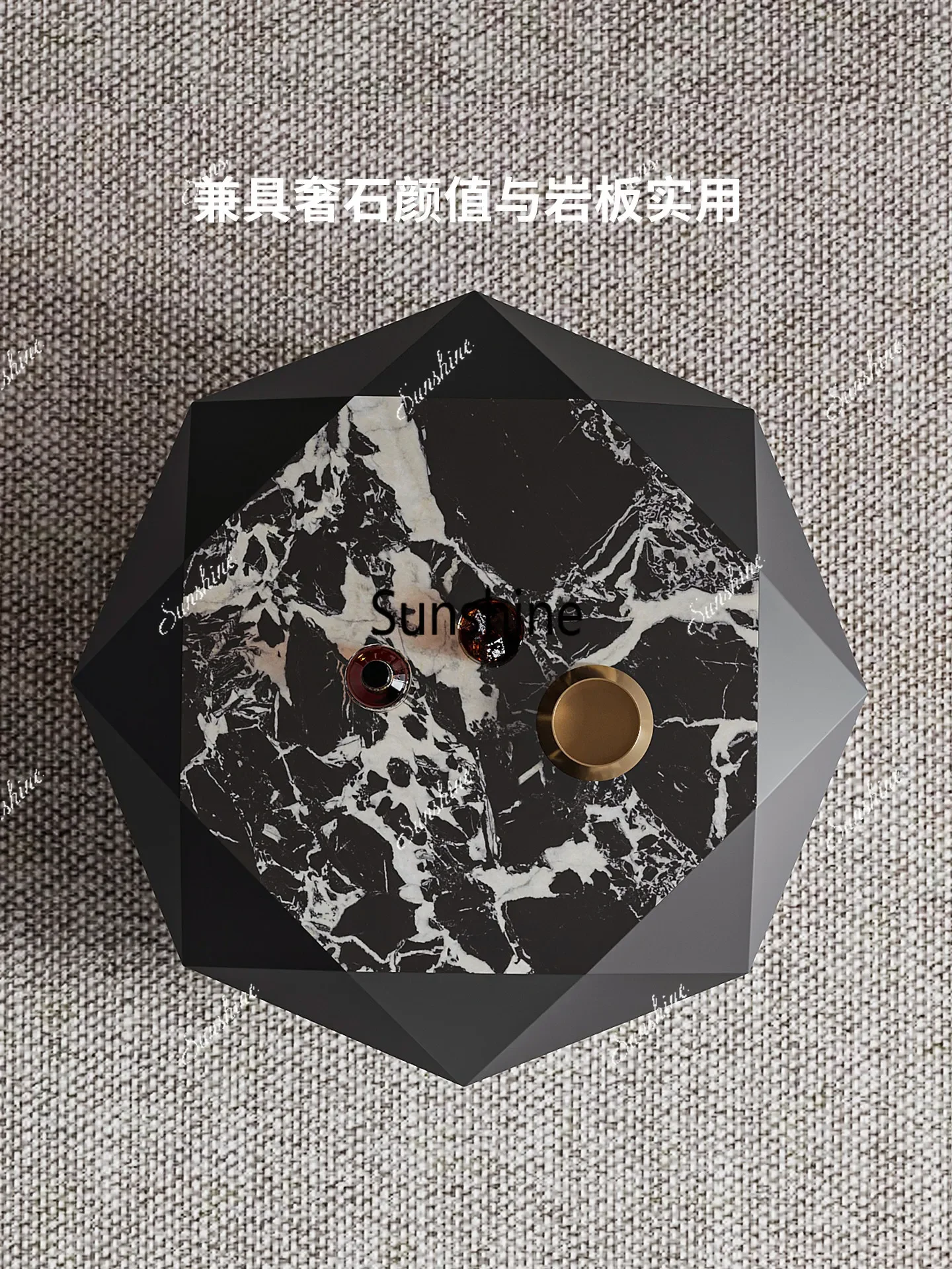 YYHigh-end coffee table Italian minimalist living room creative design luxury stone
