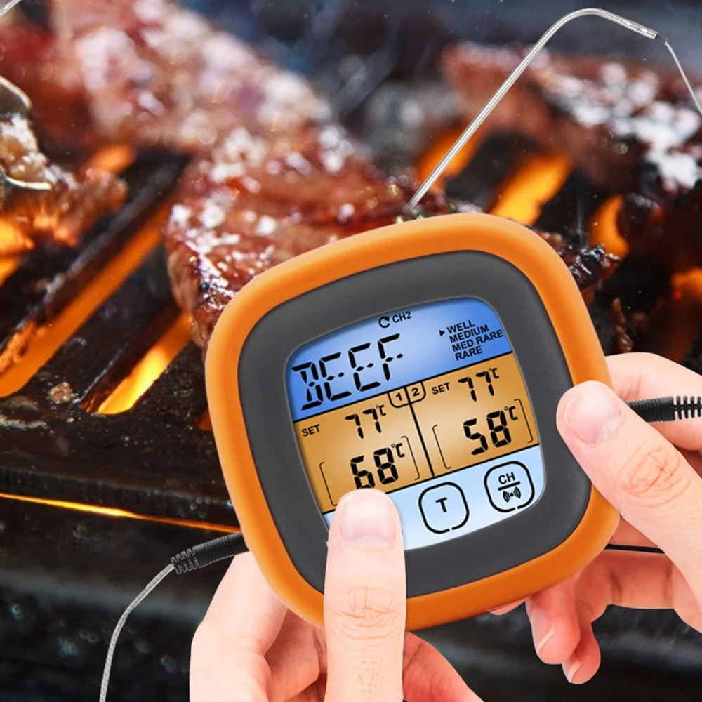 HOT SALE Meat Thermometer Dual Probe Digital Meat Thermometer Instant Read Food Thermometer For Cooking Grill Kitchen