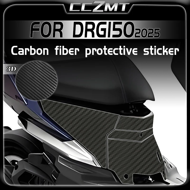 

For SYM DRG150 drg150 2025 3D Carbon Fiber Sticker Pedal Holder Bucket Anti Scratch Protective Film Modification Accessories