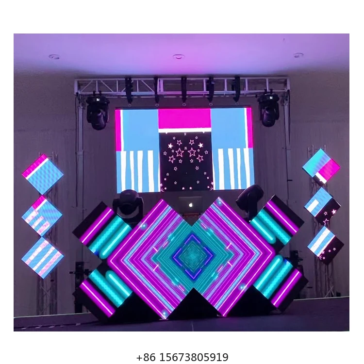 Full Color P3.91 Stage Bars Ktv Music Festival Dj Booth LED Screen Dj Table Booth with Laptop Stand