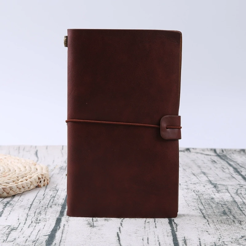 for Creative Leather Softcover Notebook Ink-proof Journal To-do List Travel Writing Notepad Birthday Gift for Kid Teen A